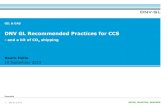 DNV GL Recommended Practices for CCS - standard.no · 2015. 9. 16. · DNV-RP-201 Qualification Procedures for CO2 capture technology – Based on the project specific guideline developed