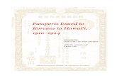 Passports Issued to Koreans in Hawaii, 1910-1924...Chang, Ku-hwa 張久和 Kyŏnggi w Yi, Yŏng-su 李英守 07/1912 Chang, Kŭm-hwan 張錦煥 P’yŏngbuk 10/1915 Re Chang, Kŭm-hwan