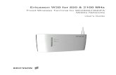 Ericsson W20 for 850 & 2100 MHz FWT... · 2017. 12. 6. · terms used in this guide. 1.2 Product Overview The Ericsson W20 FWT is an advanced small office and home router with wireless