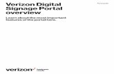 Verizon Digital Portal guide Signage Portal overview… · (see the “Manage displays” section) 4. Click anywhere below the display name to manage the display details Group management