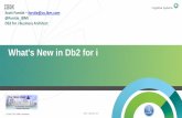 What's New in Db2 for i...• Additional Database features in ACS • New and enhanced SQL Scalar Functions • New IBM i Services • Enhanced Db2 for i Services • And more… SF99702
