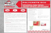 Lanko Polycrete ECO - Davco online · 2017. 4. 13. · thickness 30mm per layer). For repairs which need multilayer applications, it is important to ensure that previous layers are