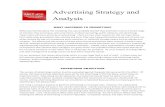 Advertising Strategy and Analysis€¦ · Advertising Analysis and Strategy 2 Exhibit 1. Advertising Objectives Using the Hierarchy of Effects product quality, even the weather all