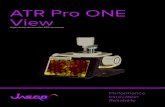JASCO ATR Pro One View brochure€¦ · 5/18/2016  · The ATR Pro ONE View system uses the simplicity of ATR to measure very small samples with detailed observation for accurate