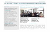UC Irvine Family Medicine Residency Newsletter Newsletters/ucifm... · 2018. 3. 15. · Enrique Rosales Vong has reached a new milestone! He is now pointing and cruising and very