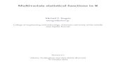 Multivariate statistical functions in R · 2014. 11. 1. · Multivariate statistical functions in R Michail T. Tsagris mtsagris@yahoo.gr College of engineering and technology, American