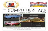 March 2011 issue - British Columbia Triumph Registry · 2011. 9. 14. · 3 BC Triumph Registry - March 2011 *** Change in Dues Renewals *** Lower Mainland Memberships MEMBER DUES