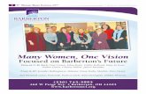 Many Women, One Vision … · 4 Women Mean Business 2017 A Barberton Herald Publication (330) 745-5995 460 W Paige Ave. • Barberton, OH 44203 Many Women, One Vision Focused on Barberton’s