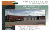 FOR SALE OR LEASE - LoopNet · 2018. 6. 8. · Located in Kansas City’s Northeast Industrial District, 3001 Nicholson is a 29,070 square foot warehouse for sale or lease. This is