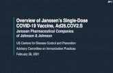 Overview of Janssen’s Single-Dose COVID-19 Vaccine ......2001/03/28  · 45% 9,902 45% Mean Age (SD), years 50.7 (15.0) 50.7 (15.0) Age group 18-59 14,564 67% 14,547 66%