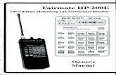 RadioPics Database - Main HP-200E...Fairmate 10-200E THE HP-200E IN OPERATION The HP-200E may be used in 3 basic ways as follows:- 1. Single frequency operation with free selection