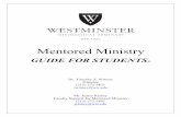 Mentored Ministry Guide for Students · Change” (PTC 151 for M.Div. Counseling students), you will be challenged to examine the spiritual disciplines of your life. B. Professional