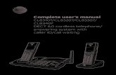 Complete user s manual · 2018. 9. 14. · Complete user s manual CL83107/CL83207/CL83307/ CL83407 DECT 6.0 cordless telephone/ answering system with caller ID/call waiting