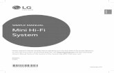 SIMPLE MANUAL Mini Hi-Fi System · the limits for a Class B digital device, pursuant to Part 15 of the FCC Rules. These limits are designed to provide reasonable protection against