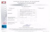 Catalogues, brochures, technical sheets, products range, steel, … · 2019. 5. 3. · Instituto Falcão Bauer da Qualidade Certificado de Conformidade Certificate of Conformity ROHS