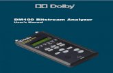 DM100 Bitstream Analyzer User's ManualDolby® DM100 User’s Manual i Dolby Laboratories, Inc. Corporate Headquarters Dolby Laboratories, Inc. 100 Potrero Avenue San Francisco, CA