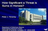 How Significant a Threat is Surra in Horses? - USAHA · 2019. 4. 18. · Surra: insidious disease, readily confused clinically with certain other diseases. Disease endemic in some