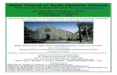 Saint Teresa of Avila Catholic Church · 2020. 10. 31. · For more than 140 years, St. Teresa of Avila has served as an Evangelizing Parish that positively impacts its members and
