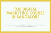 Digital Marketing Courses in Bangalore