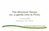The Structure Tensor (or, a gentle intro to PCA)cs510/yr2014sp/more... · The Structure Tensor • The structure tensor is the outer product of the partial derivatives with themselves: