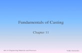 Mechanical & Industrial Engineering - Fundamentals of Casting · 2016. 6. 3. · ME-215 Engineering Materials and Processes Veljko Samardzic Basic Requirements of Casting Processes