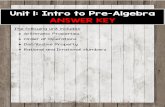 Unit 1: Intro to Pre-Algebra ANSWER KEY · 2019. 9. 22. · Unit 1 Chec klist (Intro to Pre-Algebra) As you go through the unit, check off the concepts that you have mastered. Leave