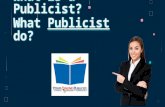 What is a publicist? What publicist do?