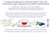 A numerical approach to fabricate defect free and ......A numerical approach to fabricate defect free and structurally sound components by additive manufacturing T. Mukherjee1, V.
