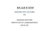 BA LLB II SEM - Jiwaji University LLB II SEM 02.pdf1. Theory and practice of muslim state in india-K.S.Lal 2. Delhi sultanate- Abhinash Choudhary 3. The political, legal and military