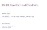 CS 350 Algorithms and Complexity - Computer Action Teamweb.cecs.pdx.edu/~black/cs350/Lectures/lec06-Exhaustive Search.pdfExample 2: Knapsack Problem • Given n items: ‣ weights:
