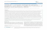 SOFTWARE Open Access GVCBLUP: a computer package for … · 2017. 8. 25. · DMU [13], BLUPF90 [14]). User-friendliness of the com-puting tool affects the efficiency of data analysis