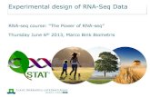 RNA-seq course: “The Power of RNA-seq Thursday June 6th 2013, … · 2016. 4. 7. · Introduction Data generation process: RNA is isolated from cells, Fragmented at random positions,