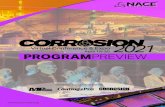 PROGRAMPREVIEWresources.nace.org/Events/corrosion/2021/pdf/C2021...Represents Corrosion Control and Protective Coatings Industries To create a unified voice for the corrosion control