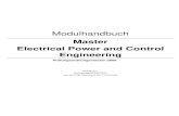 Modulhandbuch Master Electrical Power and Control Engineering · 2014. 5. 8. · Verlag, Berlin Heidelberg, 2004, ISBN 3-540-00863-2 ·Isidori; Nonlinear Control Systems, Springer,