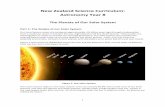 New Zealand Science Curriculum: Astronomy Year 8 · 2018. 12. 21. · Figure 1: Our Solar System The most massive object in the Solar System is the Sun (nearly 99.9% of the total