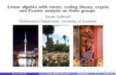 Linear algebra with errors - Julio C. Andradejulioandrade.weebly.com/uploads/4/0/3/2/40324815/steven... · 2018. 9. 11. · Linear algebra with errors Linear algebra modulo p with