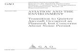 GAO-01-1053 Aviation and the Environment: Transition to ...Page 3 GAO-01-1053 Aviation and the Environment with residential living. FAA estimated a decline from 2.7 million people