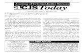 Volume XXIX, Issue 2 ODAY 1 Academy of Criminal Justice … · 2018. 4. 3. · Volume XXIX, Issue 2 ACJS T ODAY 3 • Provide a review that will help the readership determine how