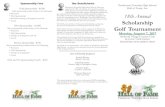 Scholarship Golf Tournament...Pemberton Townhip High School Hall of Fame, Inc. 18th Annual Scholarship Golf Tournament Monday, August 7, 2017 Medford Village Country Club 28 GOLF VIEW