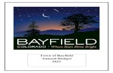Bayfield Budget 2021...of the Town of Bayfield. This 2021 budget for the Town of Bayfield was prepared, and is a balanced budget , in accordance with State budget laws, C.R.S. 29101.