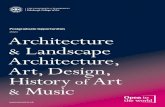 Landscape Architecture, · 2021. 1. 14. · in architecture and landscape architecture, art, design, history of art and music, you will experience university life as part of a supportive