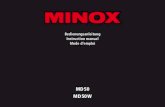 MD50 MD50W - MINOX USA · 2018. 1. 9. · MD50 MD50W. MD50 MD50W. Bedienungselemente Operating parts Éléments de commande Kundendienst Customer Service Service après-vente Im Schadensfall