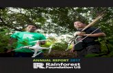 ANNUAL REPORT 2017 - Rainforest Foundation US · 2020. 10. 2. · protecting their forests. In Panama, illegal loggers and squatters that slash and clear ancestral lands have threatened