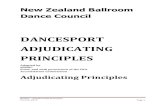 DANCESPORT ADJUDICATING PRINCIPLES · 2018. 2. 13. · NZBDC – Adjudicating Principles Version 2017 Page 3 Chapter 1. Introduction The cliché “It takes two to Tango” (or any