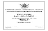 FOREIGN LANGUAGESmopse.co.zw/sites/default/files/public/teacher_guide...The Primary School Level (grade3-7) Foreign Languages Teacher’s Guide is a document that has been prepared