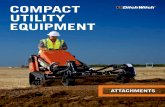 COMPACT UTILITY EQUIPMENT - Ditch Witch Benelux · 2019. 10. 29. · Ditch Witch® mini skid steers are designed to drive a wide range of interchangeable attachments. Thanks to each
