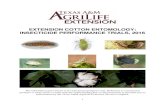 EXTENSION COTTON ENTOMOLOGY: INSECTICIDE PERFORMANCE TRIALS, 2016agrilife.org/lubbock/files/2017/02/2016-Cotton... · 2017. 2. 25. · C for further processing. Laboratory processing