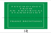 Psychology from an Empirical Standpointpeople.exeter.ac.uk/sp344/Franz Brentano Psychology from an Empiri… · The history of the International Library of Philosophy can be traced