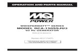 WHISPERWATT SERIES MODEL DCA-150SSJU3...Whisperwatt Generator. Before using this generator, ensure that the operating individual has read and understands all instructions in this manual.