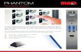 PHANTOM Touchless Sensor · 2021. 3. 30. · The PHANTOM Touchless Sensor allows almost any elevator pushbutton to become touchless. Monitoring the area 0.5" above the pushbuttons,